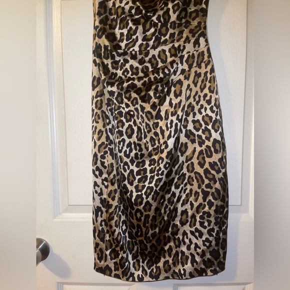 Cache Leopard dress Fitted print Size 4 - Picture 7 of 9